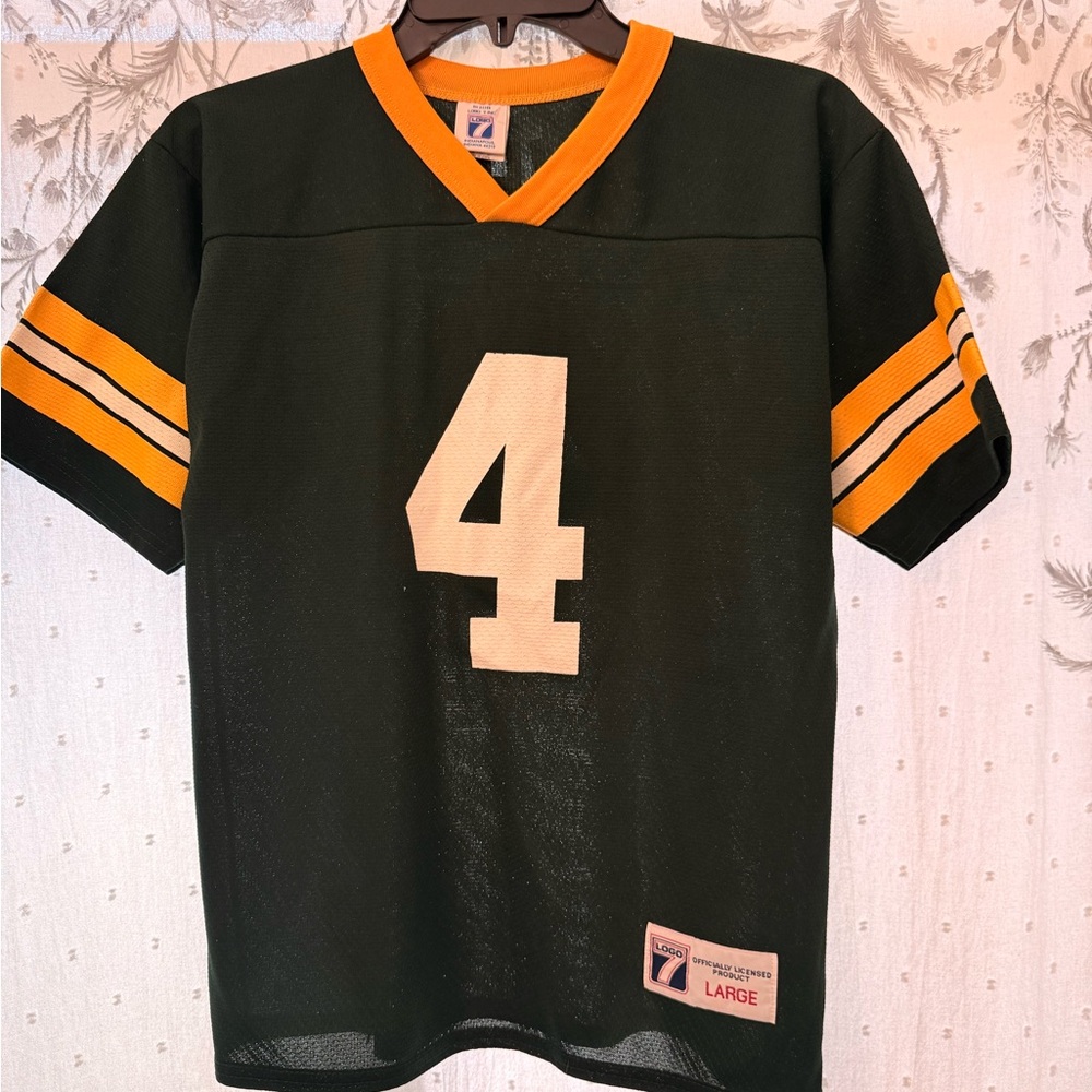 LOGO 7 Green and Gold Kids Jersey